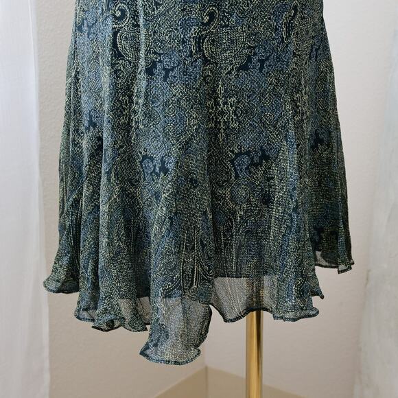 Jones New York Blue Patterned Mini Skirt - Picture 4 of 4